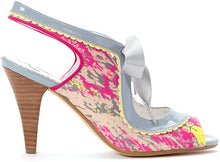 All For You Slingback Heels in Grey Fuchsia