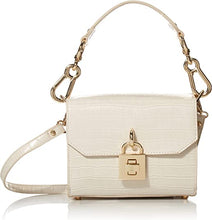 BPure-C Croc Embossed Box Bag in Bone