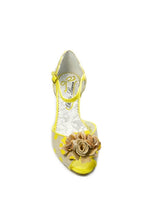 Crazy Daisy Wedge Sandals in Yellow