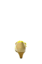 Crazy Daisy Wedge Sandals in Yellow