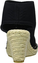 NC-Loca Espadrille Wedge Sandals in Black