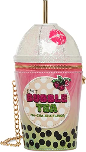 Kitsch Bubble Tea Crossbody Bag in Multicolor