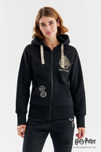 Patronus Zip Up Hoodie in Black