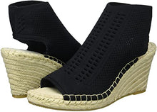 NC-Loca Espadrille Wedge Sandals in Black