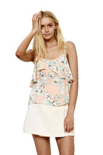 Palm Springs Floral Frill Cami Top