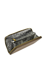 Lesley Luxury Leather Zip Wallet in Silt