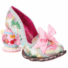 Elevenses Teapot Cake Party Heels in Pink Multi