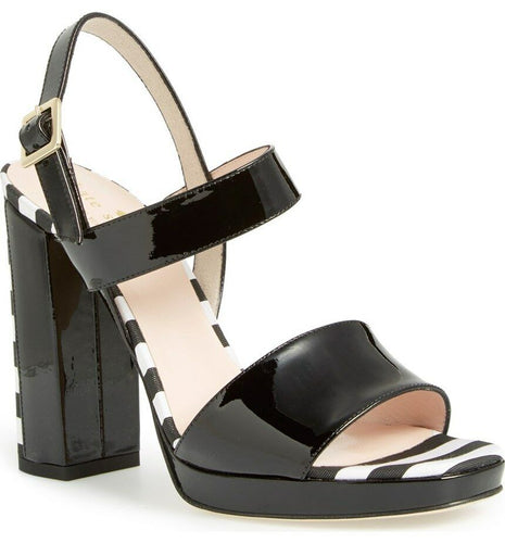 BRAX Striped Heels Sandals Size US 8.5