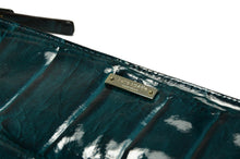 Knightsbridge Gia Pouch Croco Embossed Patent Leather