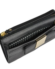Primrose Hill Layton Leather Wristlet Black