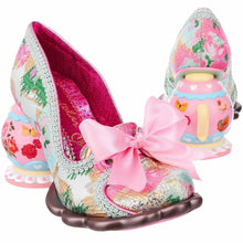 Elevenses Teapot Cake Party Heels in Pink Multi
