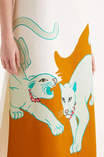 Jaguar Print Midi Dress