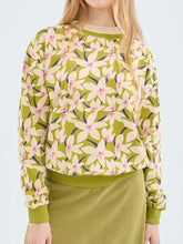 Floral Print Fleece Sweatshirt