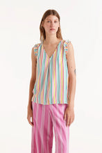 Soju Striped Print Top