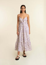 Nadege Woven Dress in Lilac Print