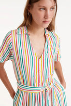 Soju Striped Print Midi Dress