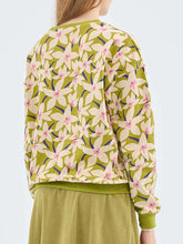 Floral Print Fleece Sweatshirt