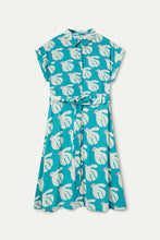 Rayon Midi Dress in Dove Print