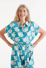 Rayon Midi Dress in Dove Print