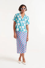 Rayon Shirt with Dove Print