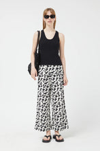 Coral Printed Straight Trousers