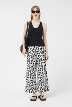 Coral Printed Straight Trousers