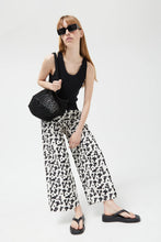 Coral Printed Straight Trousers