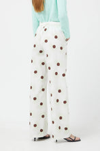 Green Sun Floral Straight Trousers