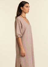 Alaia Woven Dress in Cyclamen Print