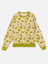 Floral Print Fleece Sweatshirt