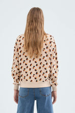 Fleece Sweatshirt with Polka Dot Print