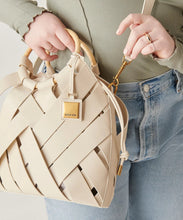 Sienna Top Handle Leather Bag in Wheat