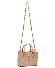 BMickey Quilted Small Satchel in Nude