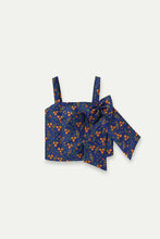 Top with Flowers Jacquard Print
