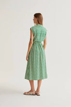 Lavagna Green Print Midi Dress
