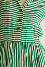 Lavagna Green Print Midi Dress