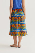 Garden Print Midi Skirt