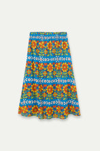 Garden Print Midi Skirt