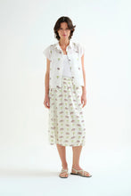 Shirt with Elephant and Palm Tree Print