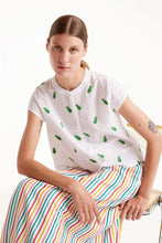 White Pineapple Mandarin Collar Shirt