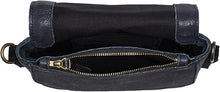 Licia Silky Coated Leather Mini Crossbody Bag Black