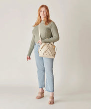 Sienna Top Handle Leather Bag in Wheat