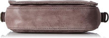 Licia Silky Coated Leather Mini Crossbody Bag Dark Brown