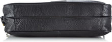 Mizzi Chain Strap Soft Leather Crossbody Bag Black