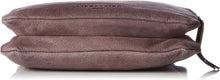 Karen Silky Coated Leather Crossbody Bag Dark Brown