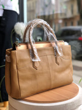 Georgia Foil Leather Satchel