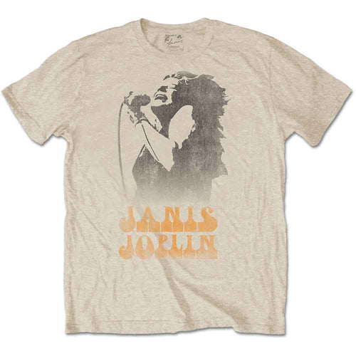 Janis Joplin Working the Mic Unisex Tee