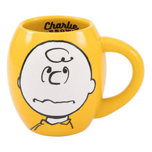 Vandor Peanuts Charlie Brown 18-Ounce Oval Ceramic Mug