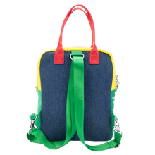 Peanuts 75th Anniversary Color Block Denim & Canvas Convertible Bag