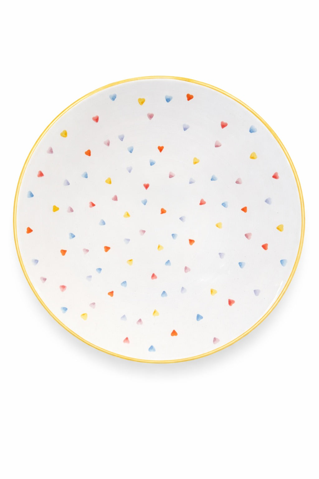 Rainbow Love Pasta Bowl Yellow